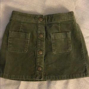 Toddler girl corduroy skirt